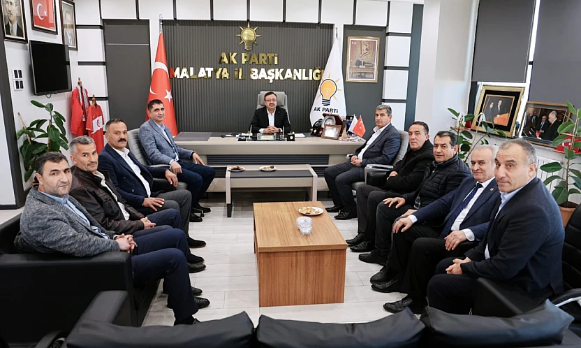 Yazıhan Muhtarlarından AK Parti İl Başkanı Ali Bakan'a Ziyaret