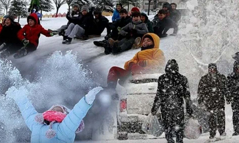 Yoğun Kar Yağışı Nedeniyle Okullar Tatil
