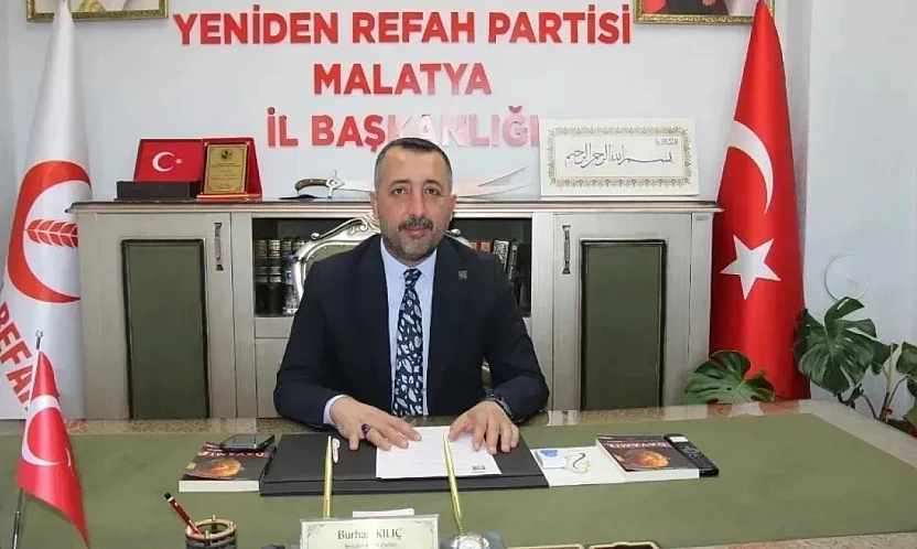 YRP Malatya İl Başkanı Kılıç'tan Regaip Kandili Çağrısı: Müslümanlar Birlik İçinde Olmalı